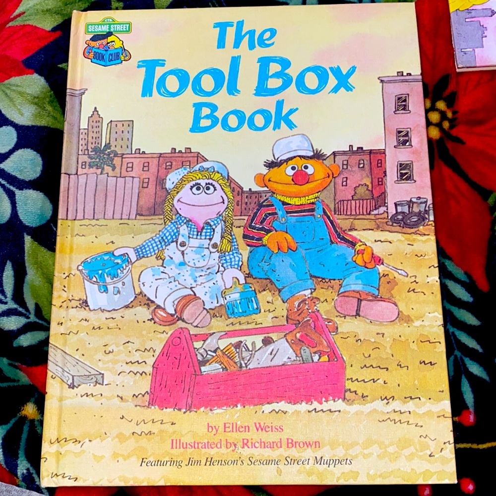 The tool box book Sesame Street vintage 1980 book